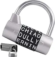 Letter Combination Lock,Portable Wardrobe Padlock - Heavy Duty Password Padlock for Door Chain Luggage Drawer, Cabinet Safety Locking Tool