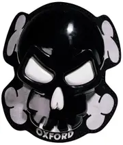 Oxford Skull Knee Sliders, black for Men One Size