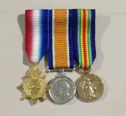 WW1 Miniature Swing Mounted Medal Set