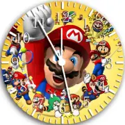 Super Mario Frameless Borderless Wall Clock Nice For Gifts or Decor W42