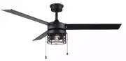 Wayfair Ceiling Fan with Led Light Kit (52", Black, 17 Stories)