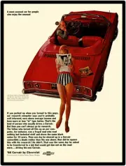 1966 Chevrolet New Metal Sign: Chevy Corvair Monza Convertible Featured