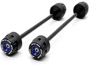 Motorbike Frame Sliders For Y┐AMAHA MT 09 Tracer 9 GT Motorcycle Accessories Wheel Hub Block Protection MT09 2021 2022 Front Rear Axle Fork Crash Slider (Color : Blue, Size : 1 Pair)