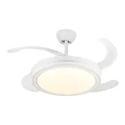Windora Celeste 42" White Minimalist DC Ceiling Fan w/ 3CCT LED Remote Control