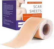 Women's Medical soft silicone scar sheets(1.6”x79”),silicone scar sheets,keloid bump removal,keloid scar treatment hydrocolloid roll,silicone scar tape for surgical scars wrinkles