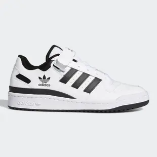 【adidas 愛迪達】FORUM LOW 男 休閒鞋 黑白(FY7757)