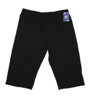 Champion Adjustable Jersey Capris Black Athleisure Drawstring Waist Womens XL