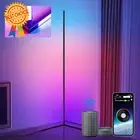 Smart RGB Corner Floor Lamp, LED 3-Sided Light w/ Alexa, Music Sync, App Control