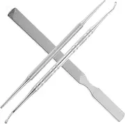 FOMIYES Three-piece Nail Care Kit Cuticle Remover Toe Clippers Manicure Tools Set Stainless Steel Kit for Women