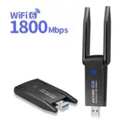 1800Mbps Wireless Wifi 6 Adapter USB 3.0 5.8GHz Dual Band Dongle Antenna for W