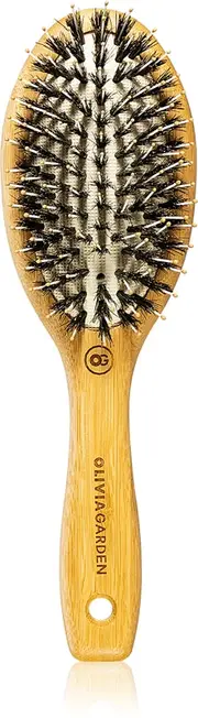 Olivia Garden Bamboo Touch Flat Brush for Hair and Scalp S