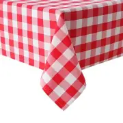 Checkered Tablecloth Square 30 x 30 Inch - Waterproof and Wrinkle Resistant T...