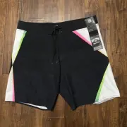 NWT Billabong Prism Airlite 19" Boardshorts Black/Grey Men’s Size 36. A3
