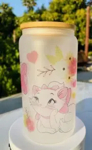 Aristocats Marie Frosted Libby Can Glass Tumbler 16oz