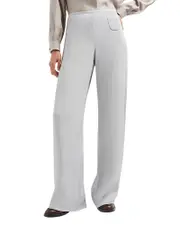 Emporio Armani Cannette Cady Wide Leg Pants