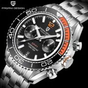 PAGANI DESIGN 1711 Sapphire Crystal 100M SS Seiko VK64 Black Dial