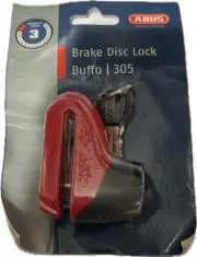 ABUS 305 Red Buffo 5MM Compact Brake Disc Lock 305 Level 3 Security