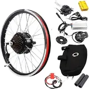 [Pinelicorn] 26" Electric Bike E-bike Conversion Kit with LCD Display Ebike Wheel Kit Cycling Brushless Gearless Hub Motor