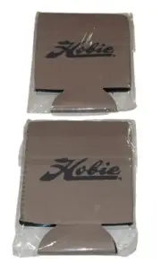 Hobie Can Bottle Coozie Cooler Wrap Holder Lot of 2 Beige Kayak Sailboat