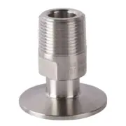 Tri Clamp to MNPT Adapter | 3/4 inch x 1.5 (1 1/2) - Sanitary SS304 (10 Pack)