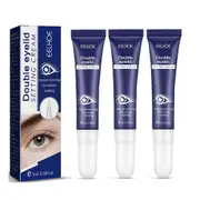 1-3X Waterproof Double Eyelid Styling Cream Glue Long Lasting Invisible Easy Control Elastic Easy to Use Transparent Safe Harmless 3PCS