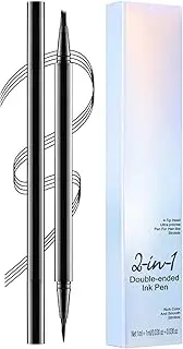 Eyebrow Filler Pen - 2-in-1 Waterproof Eyebrow Pencil With 4 Tips | Makeup Accessories, Long-Lasting Brow Contouring Pen For Daily Travel Work Business
