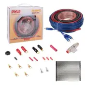 Pyle 4 Gauge 1600 Watt Amplifier Hookup Battery Head Unit 20 ft PLAM40