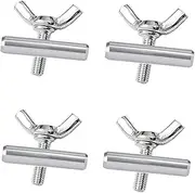 Tiardey Pack of 4 Awning Rail Stoppers 8mm for Caravan, Motorhome, Campervan, Boat, Camping Tent Equipment, Awning Accessories