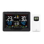 Digital LCD Indoor & Outdoor Weather Station Clock Thermometer Wireless J8T2 AU