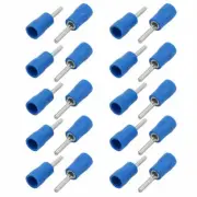 20Pcs Round Needle Type PTV2-10 Insulated Spade Wire Crimp Terminal Connector✦KD