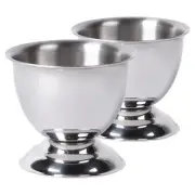 Stainless Steel Egg Cup Hard Boiled Egg Kitchen Breakfast Cup Holder Stand Set