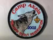 2002 Indianhead Council Phillippo Scout Reservation Camp Akela pocket patch