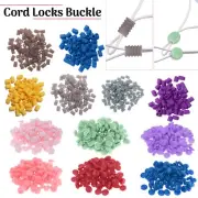 Silicone Cord Locks Toggle Stopper Adjustable Buckle DIY Making Mask 10-100pcs