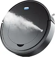 Robot Vacuum Cleaner,3-in-1 Household Robot Vacuum,1400Pa Suction Power Robotic Vacuum Cleaner,7cm Thin 30cm Dia,Multifunctional for Pet Hair Hard Floor and Carpet Black