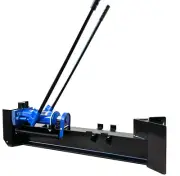 12 Ton Manual Hydraulic Wood Log Splitter Horizontal Full Beam Steel Splitting
