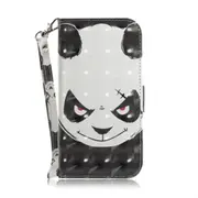 Angry Bear Pattern 3D Coloured Drawing Horizontal Flip Leather Case for Galaxy A50, with Holder & Card Slots & Wallet