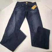 True Religion Mens 31 Geno Relaxed Slim Fit Jeans BQHD Rolling Water NWT