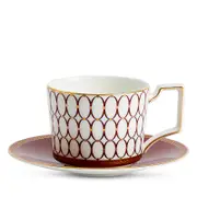 Wedgwood Renaissance Red Teacup and Saucer