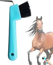 Horse Grooming Supplies | Comfortable Grip Anti-Slip Effort-Saving Hoof Pick | Time-Saving Horse Supplies Hoof Brush for Horseshoes Houses Work Boots Muddy Shoes