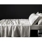 100% Linen Taupe Sheet Set