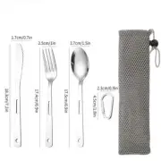 Cutlery Set Flatware for School Hiking Cook Travel Party Outdoor Tableware