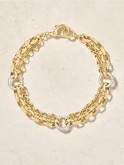 [Foundrae] Foundrae - 18-karat Gold Diamond Bracelet - M M Gold