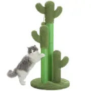 Cat Scratching Post Cactus Cat Scratcher Featuring with 3 Scratching Poles an...