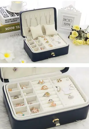 大容量公主歐式韓國首飾收納盒首飾盒子手飾品耳飾耳環耳釘盒帶鎖