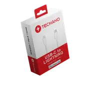 Techano USB-C to Lightning Cable - 1m