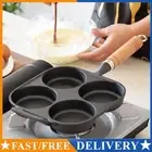 4-Cup Cast Iron Egg Frying Pan Non Stick Pancake Pan with Handle Omelet Pan AU