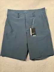 Nike Golf Shorts Mens 32 Navy Blue Dri-Fit Flex Core Standard Fit Stretch New