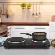 Elite Gourmet Electric Cast-Iron Double-Burner Buffet Server