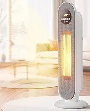 Micomlan Fan Heater for Bedroom, 2000W Fast Heating Space Heaters, Portable Ceramic PTC Tower Heater 12H Timer, Oscillating Electric Heater for Bathroom, Living Room, Office, Large Room, Indoor Use