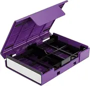 Dust-Proof HDD Storage Case, Protective Suitcase Hard Drives, Portable SSD Organizer with Stand, Durable Storage Solution for External and Internal Drives, Travel-Friendly